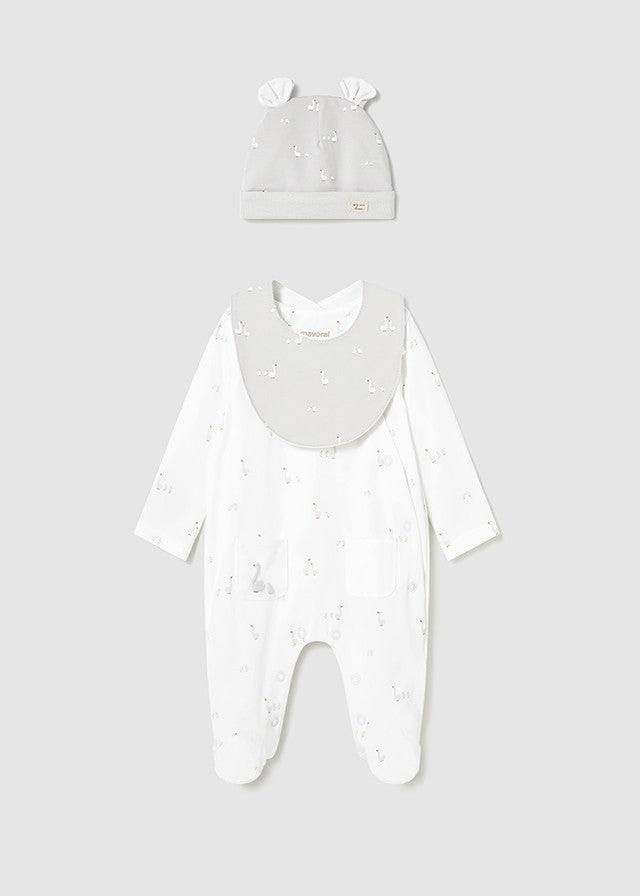 Mayoral Bebek Uzun Tulum Önlük ve Şapka set