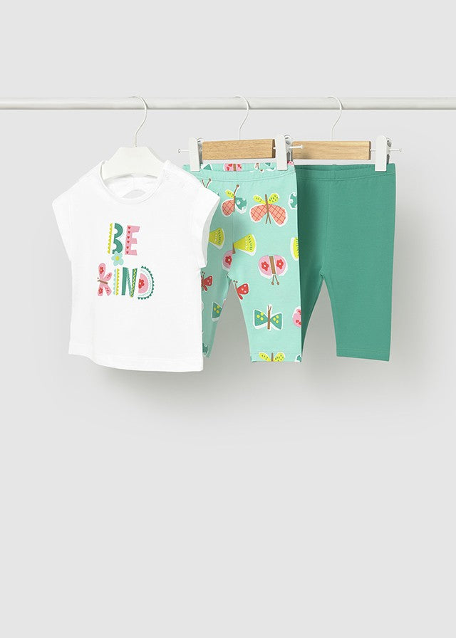 Mayoral Kız Bebek 2 Tayt ve Tshirt Set
