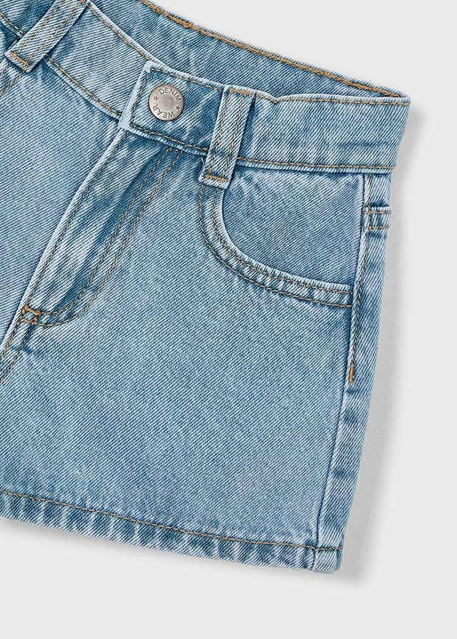 Mayoral Kız Çocuk Kot Denim Şort Basic