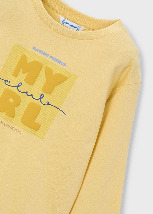 Mayoral Erkek Çocuk Uzun Kollu Sarı Tshirt