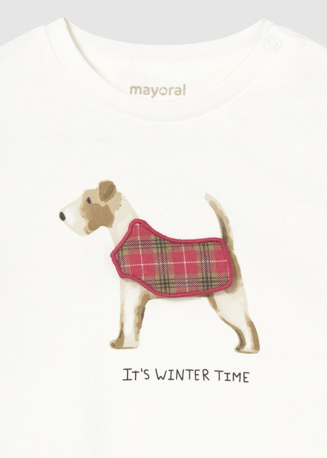 Mayoral Erkek Bebek Uzun Kollu Köpek Detaylı Tshirt