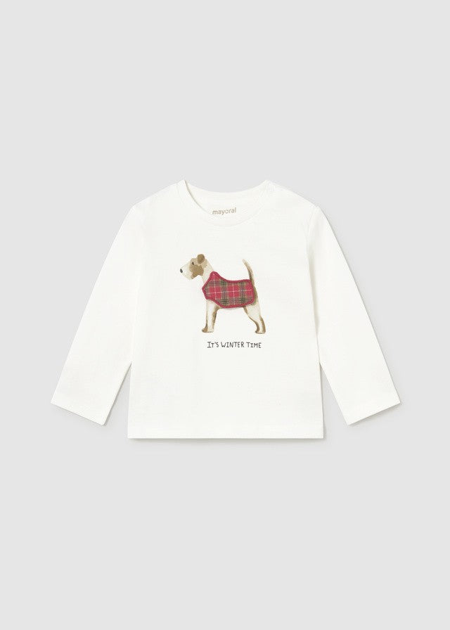 Mayoral Erkek Bebek Uzun Kollu Köpek Detaylı Tshirt