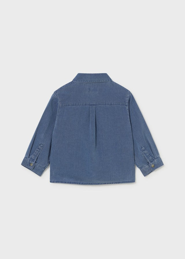Mayoral Erkek Bebek Uzun Kollu Denim Gömlek