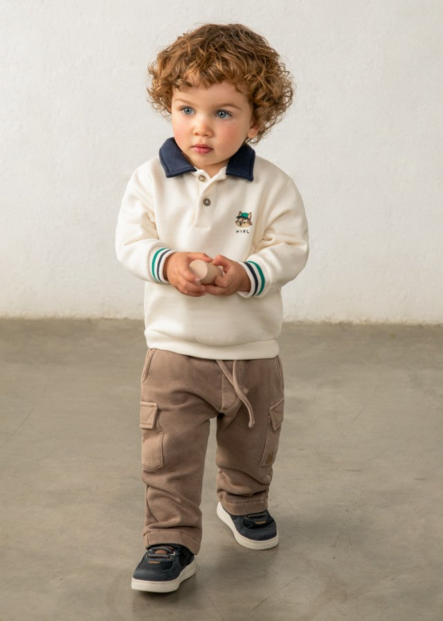 Mayoral Erkek Bebek Sırtı Araba Detaylı Sweatshirt