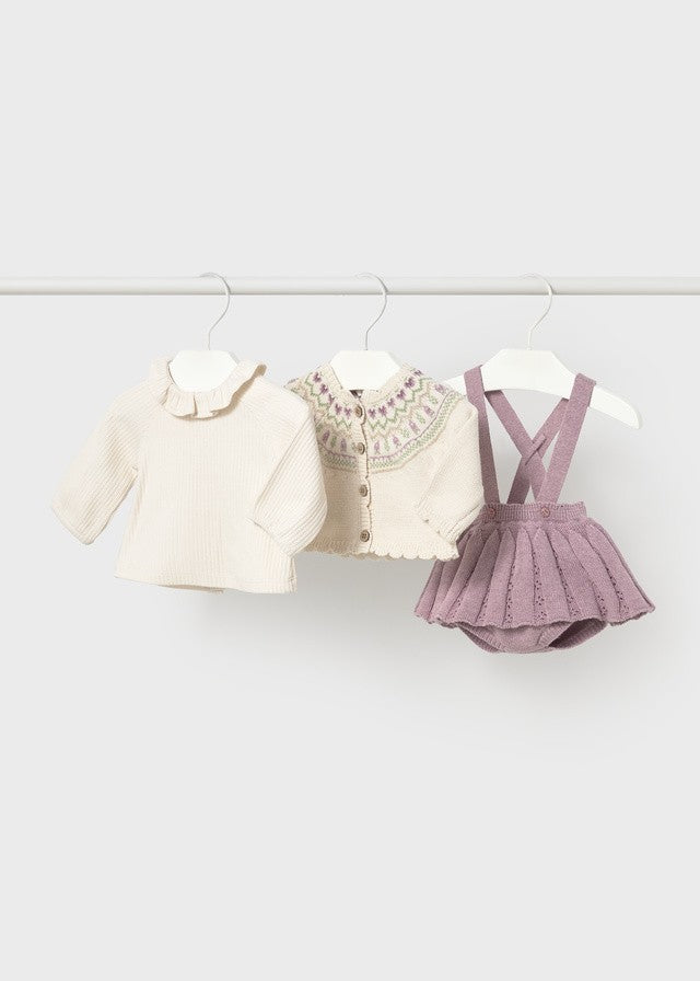 Mayoral Kız Bebek Triko Etek Ceket Set