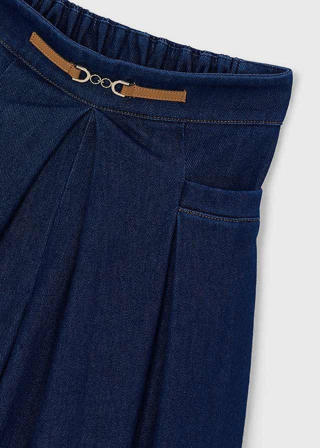 Mayoral Kız Çocuk Denim Etek Görünümlü Pantolon