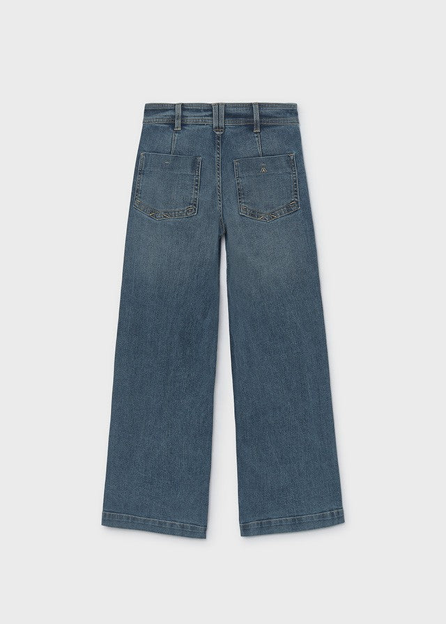 Mayoral Kız Çocuk Bol Paça Denim Pantolon