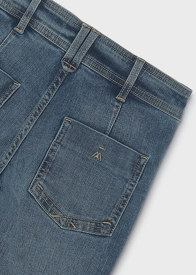 Mayoral Kız Çocuk Bol Paça Denim Pantolon