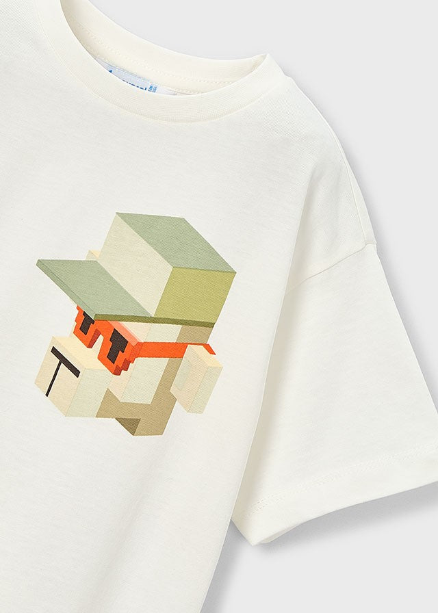 Mayoral Erkek Çocuk Minecraft Kısa Kollu Tshirt