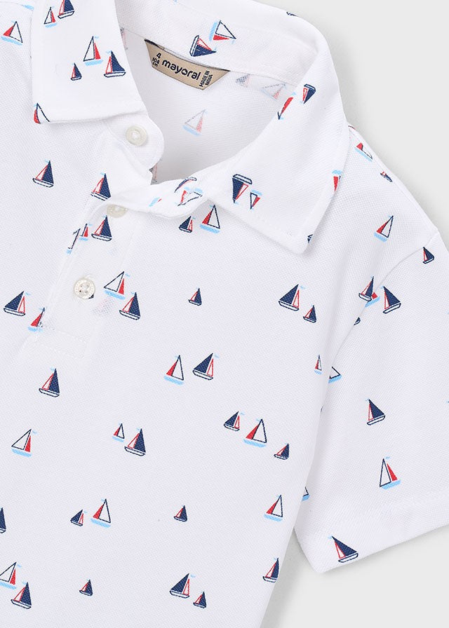 Mayoral Erkek Çocuk Gemili Polo Yaka Kısa Kol Tshirt