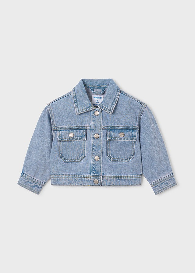 Mayoral Kız Çocuk Mavi Denim Ceket