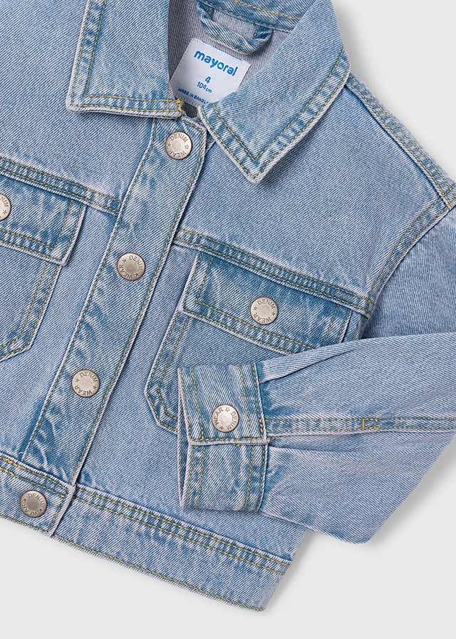 Mayoral Kız Çocuk Mavi Denim Ceket