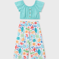 Mayoral Kız Çocuk Pantolon Crop Set