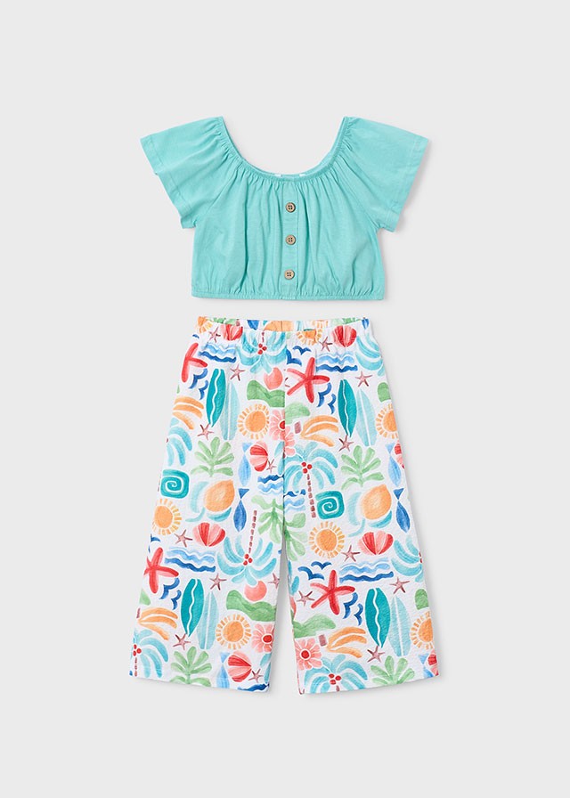 Mayoral Kız Çocuk Pantolon Crop Set