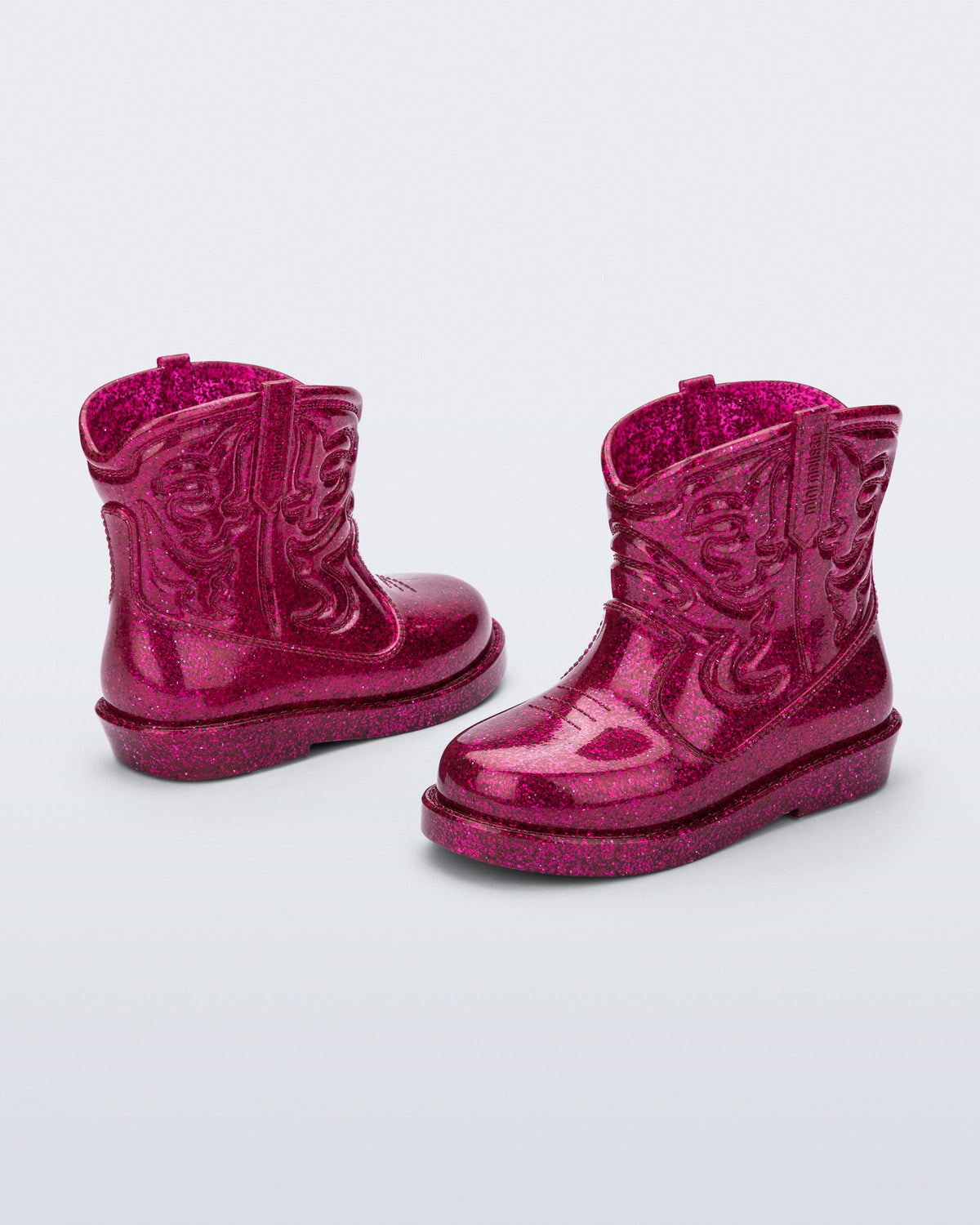 Mini Melissa Texas Boot Simli Yağmur Botu