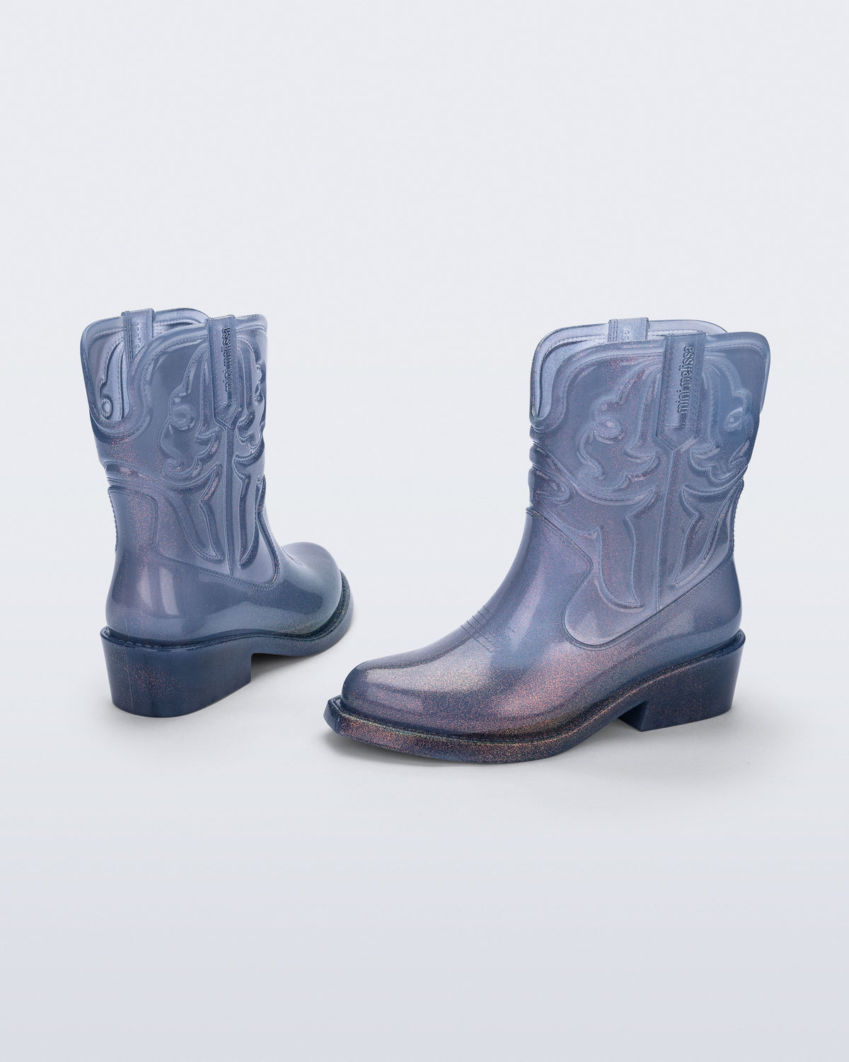 Mini Melissa Texas Boot Simli Kovboy Yağmur Botu