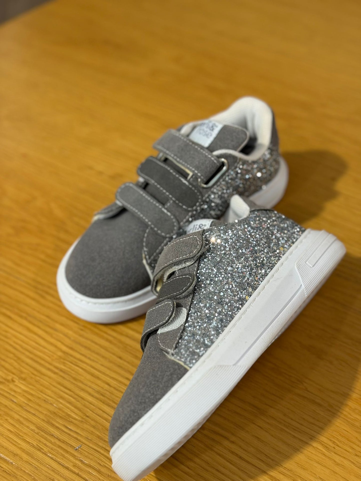 Merli&Rose Star Deri Sneaker | Trio Gri Gümüş