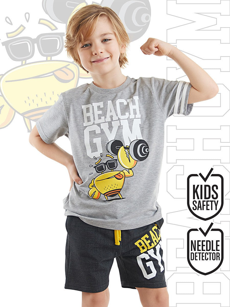 CFF-039 Beach Gym T-shirt Şort Takım