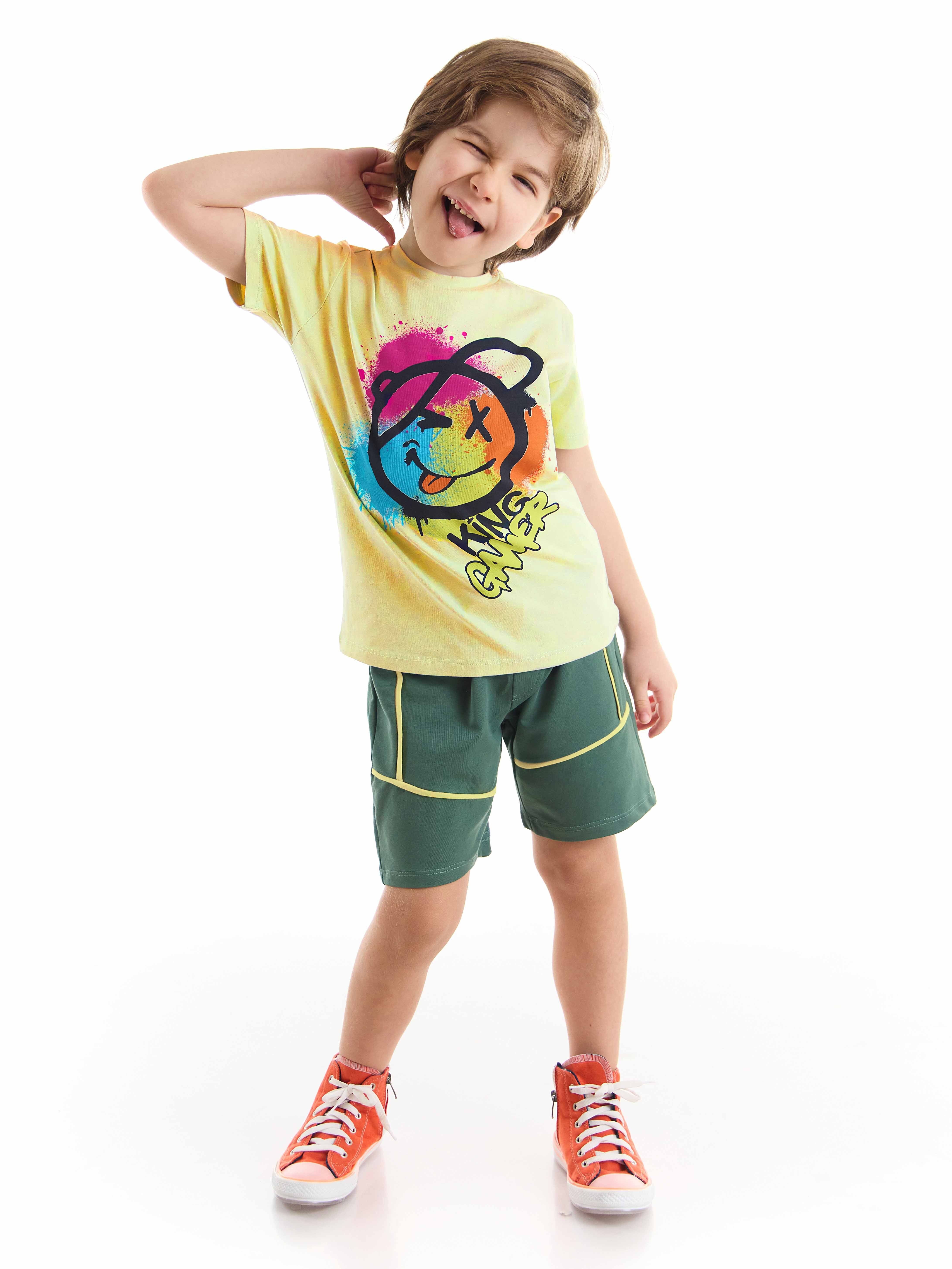 MS-016 Gülelim T-Shirt Şort Takım