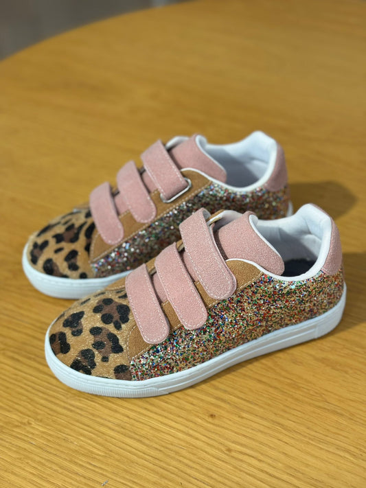 Merli&Rose Star Deri Sneaker | Trio Leopar Simli