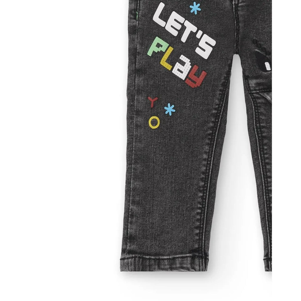 9444 Tuc Tuc Erkek Çocuk Gri Denim Pantolon