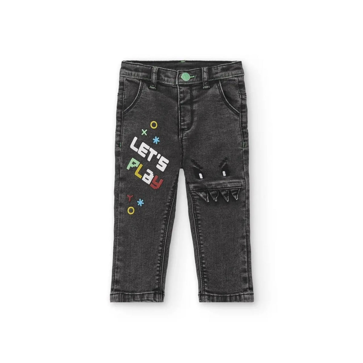 9444 Tuc Tuc Erkek Çocuk Gri Denim Pantolon