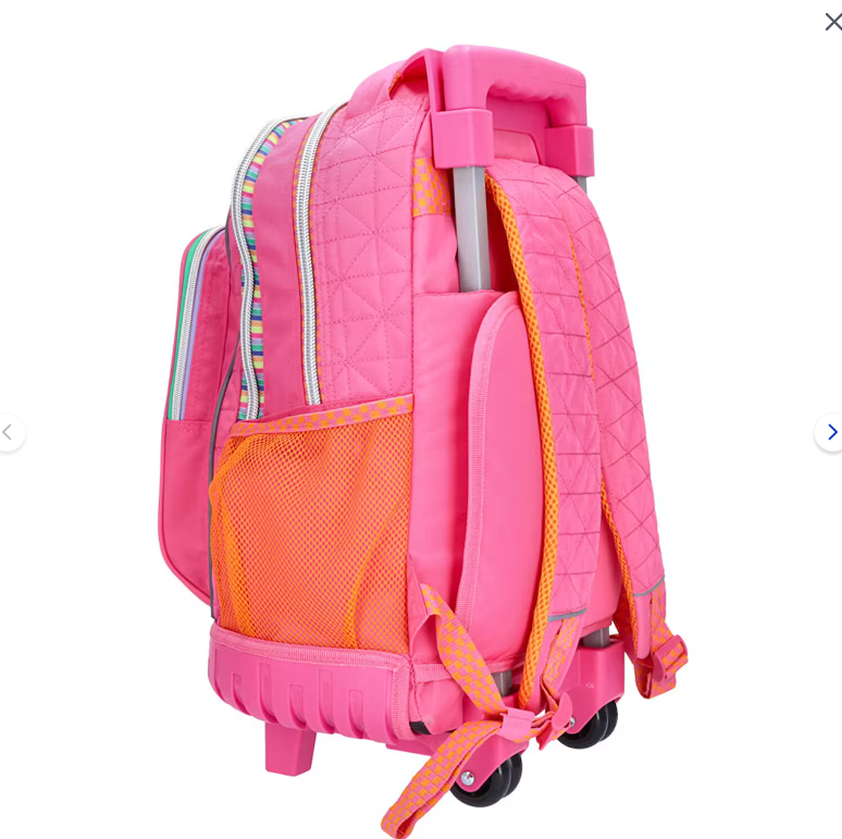 Top Model Pembe Çekçekli Okul Çantası