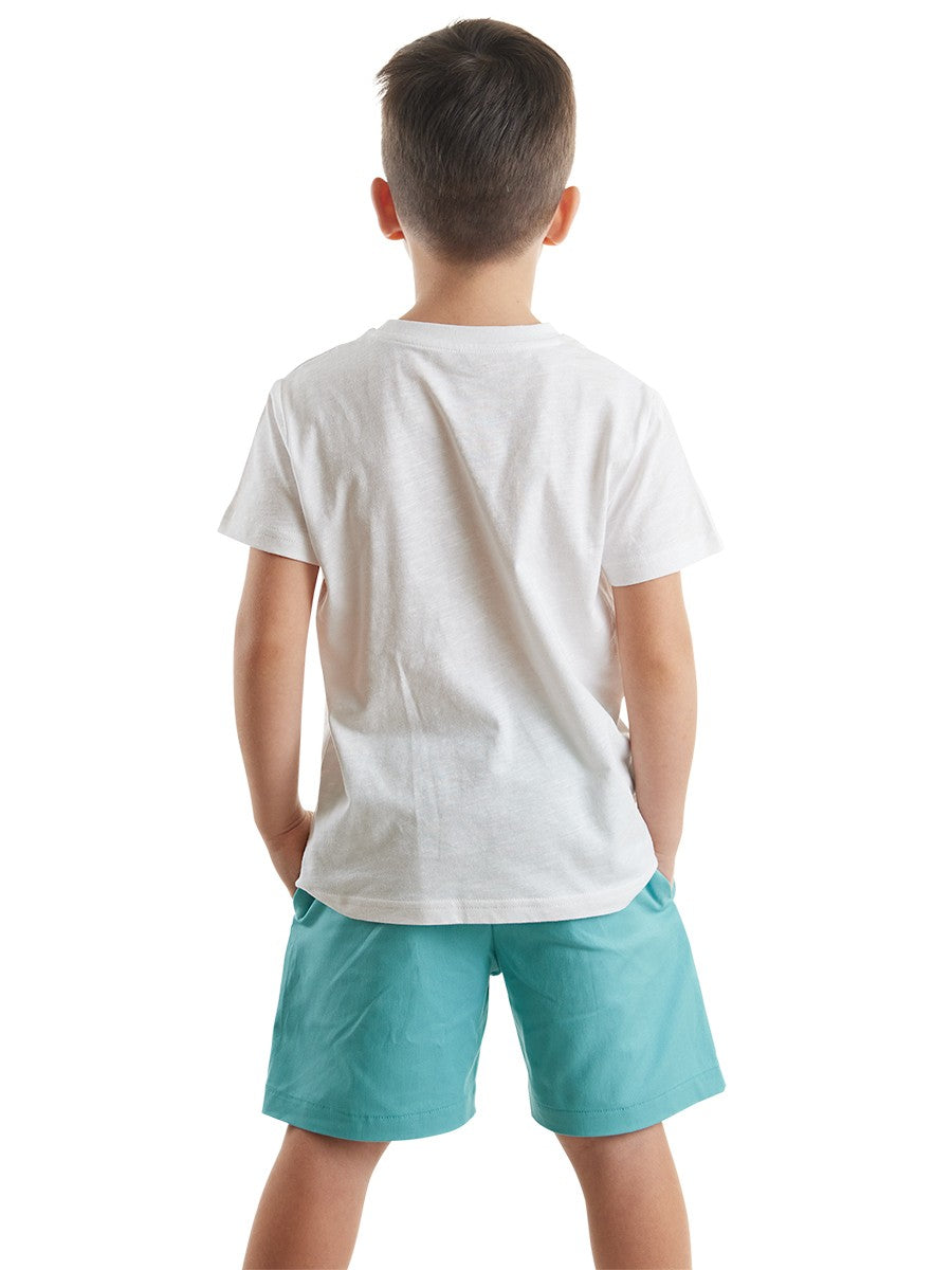 CFF-099 Timsah T-shirt Gabardin Şort Takım