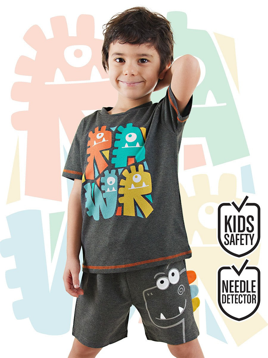 CFF-043 Rawr Dino T-shirt Şort Takım