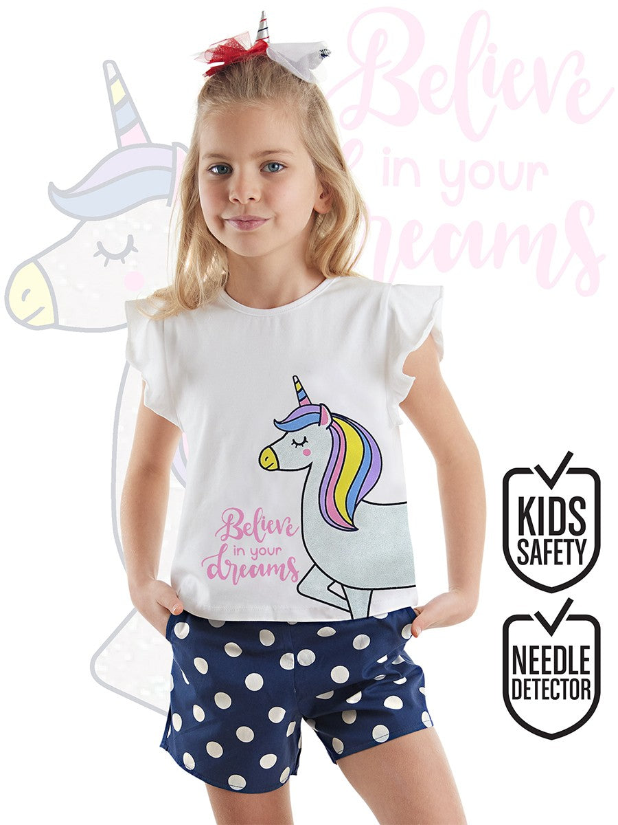 CFF-015 Sim Unicorn Poplin Şort Takım
