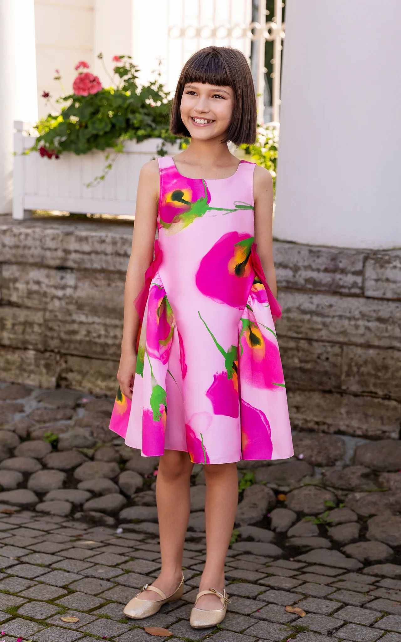 SheShe Pembe Çiçek Elbise