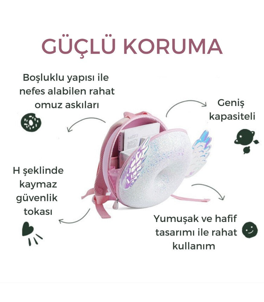 Zoyzoii Donut Serisi Shiny Angel Sırt Çantası