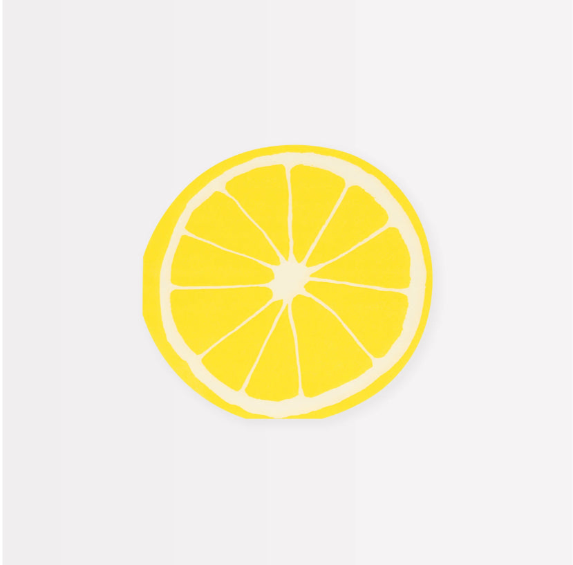 Meri Meri - Lemon Napkins - Limon Peçeteler (x16)
