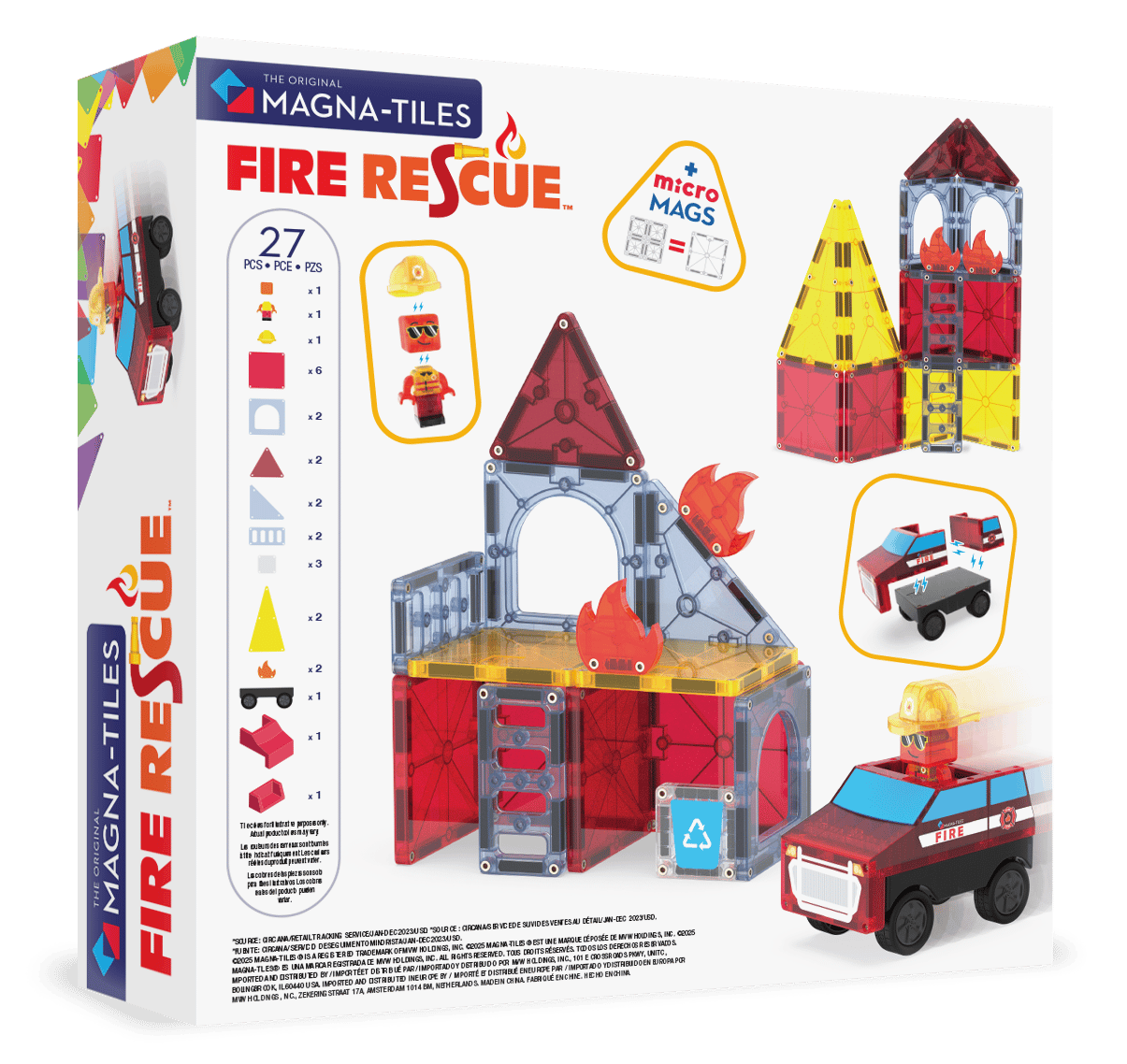 Magna-Tıles- Fire Rescue - 27 Parça