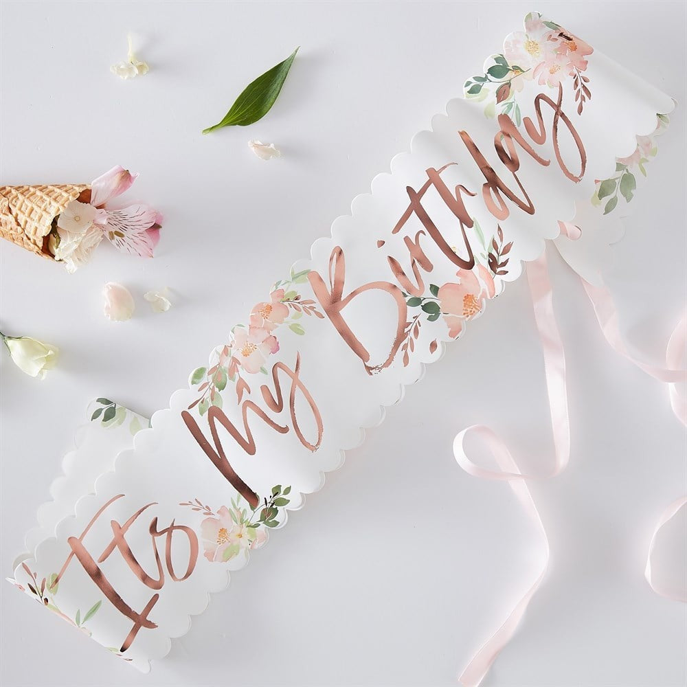 Ginger Ray - It's My Birthday - Çiçekli Kuşak