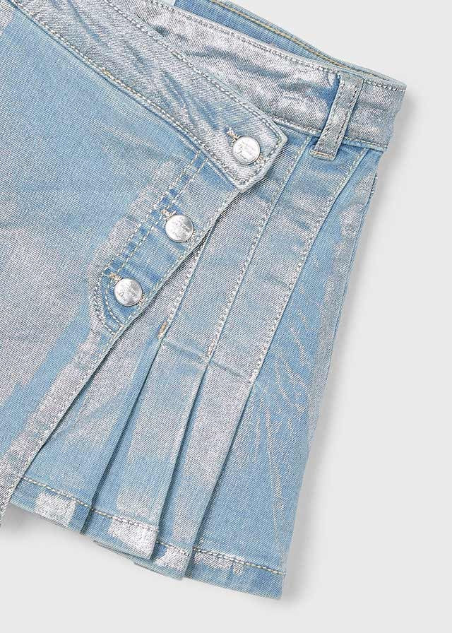 3902 Mayoral Kız Çocuk Kot Denim Şort Etek