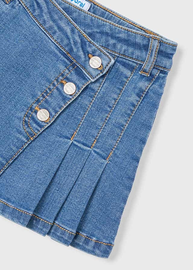 3902 Mayoral Kız Çocuk Kot Denim Şort Etek