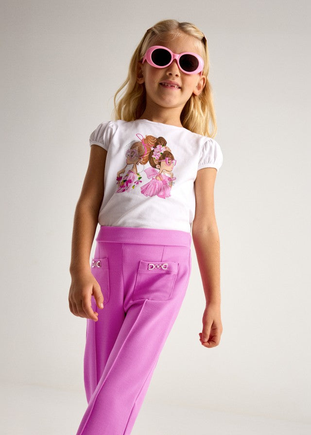 3552 Mayoral Kız Çocuk Pembe Pantolon