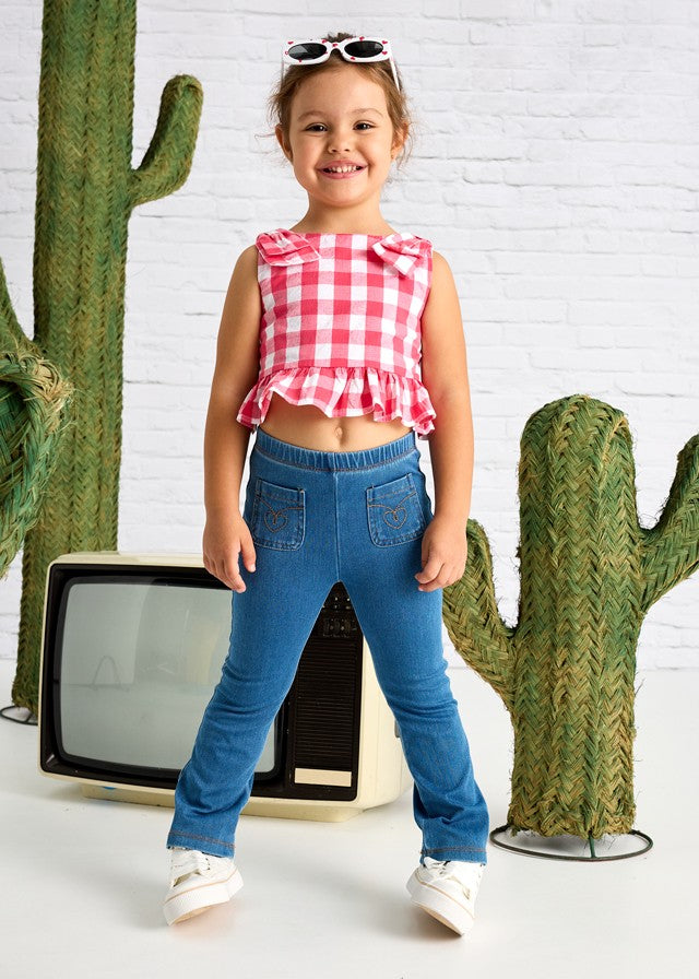 3702 Mayoral Kız Çocuk Kot Denim Pantolon