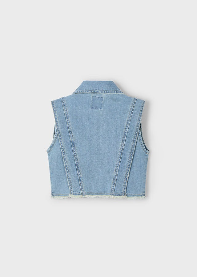 3364 Mayoral Kız Çocuk Kot Denim Yelek