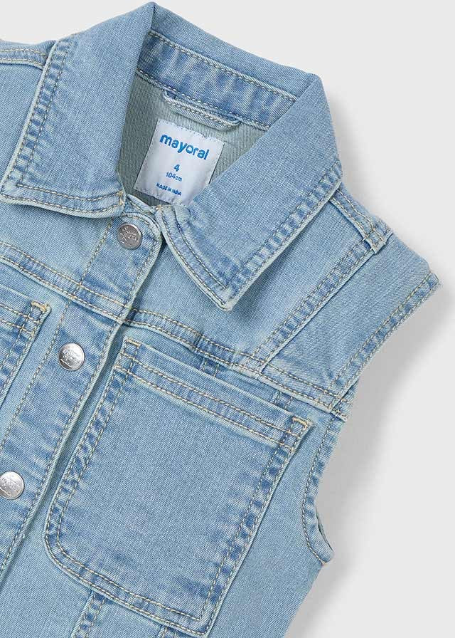 3364 Mayoral Kız Çocuk Kot Denim Yelek