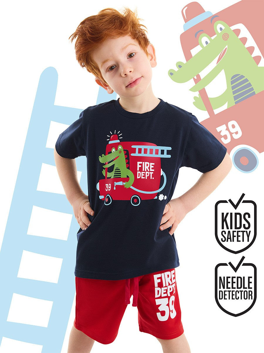 CFF-019 İtfaiyeci Timsah T-Shirt Şort Takım