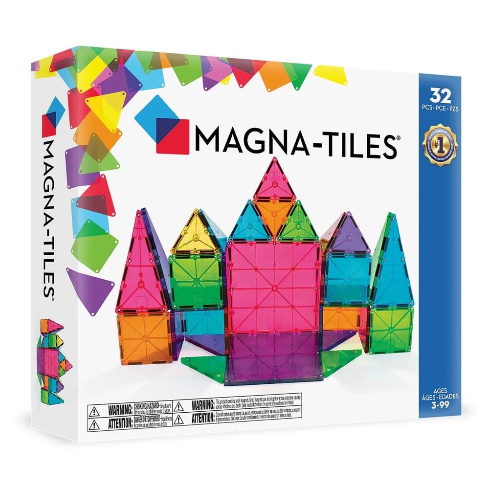 Magna-Tiles - Clear Color Set - 32 Parça