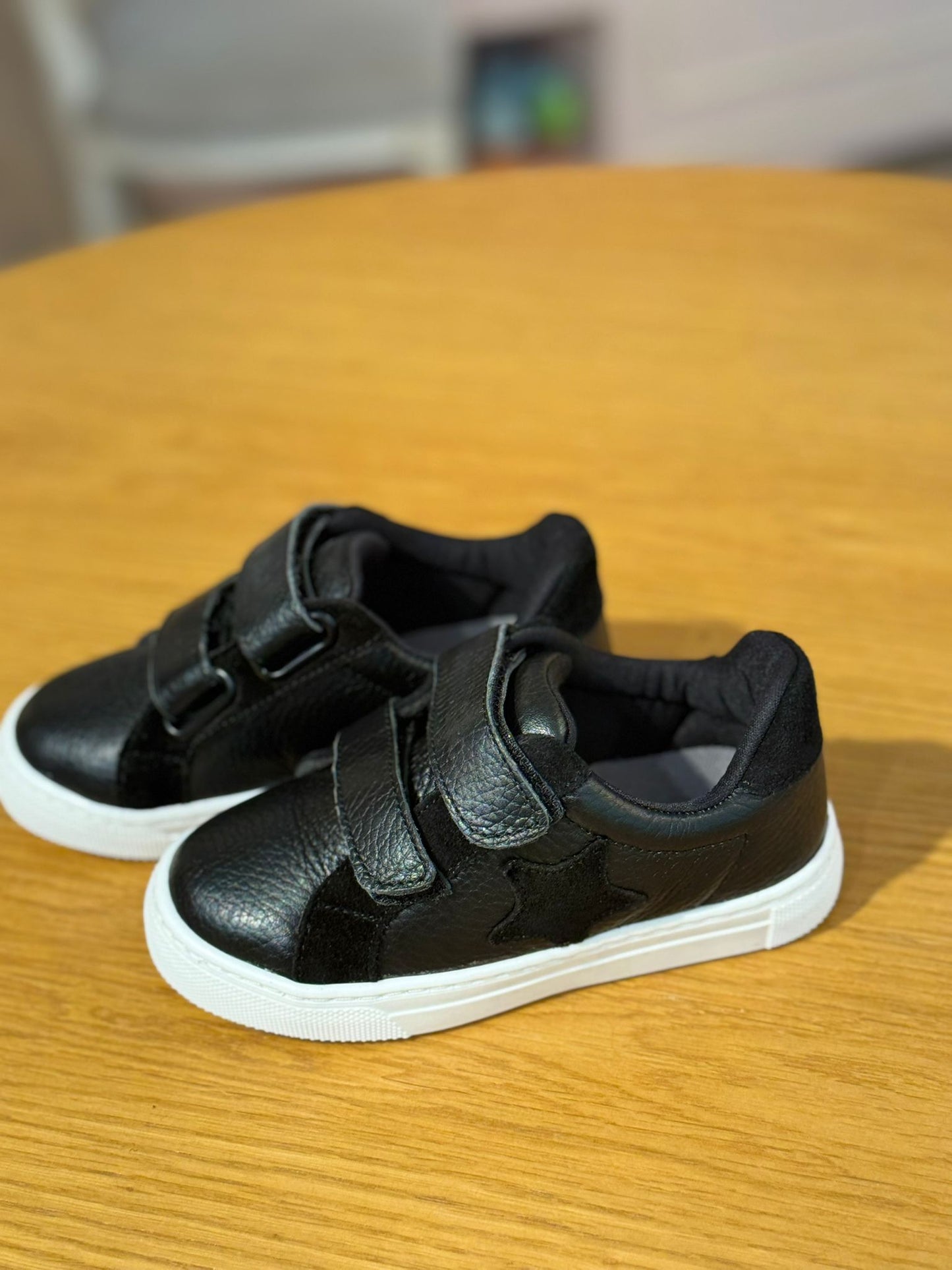 Merli&Rose Star Deri Sneaker | Siyah