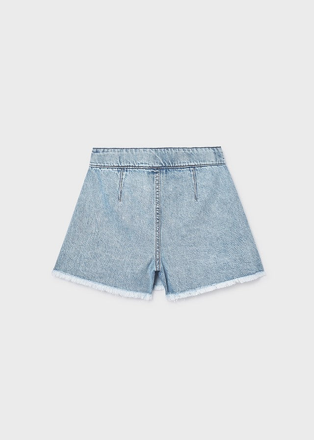 Mayoral Kız Çocuk Yumuşak Denim Şort Etek