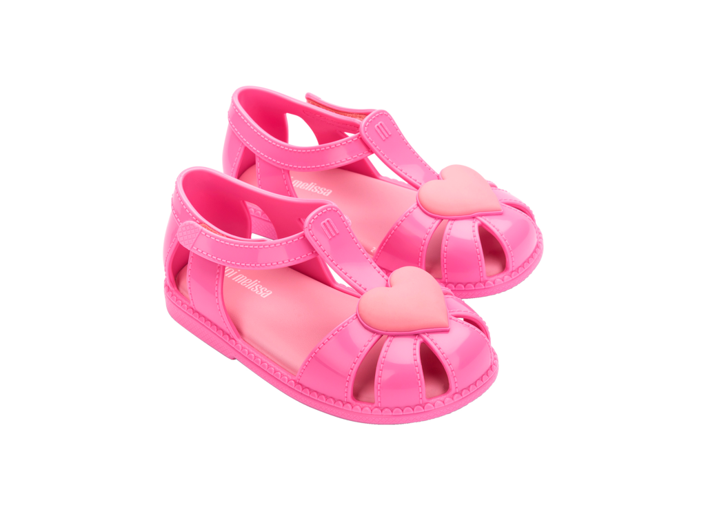 37783-Mini Melissa Hıp Heart Ballerina Babet Sandalet
