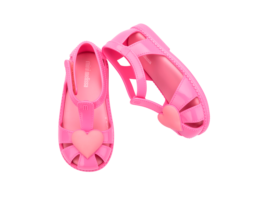 37783-Mini Melissa Hıp Heart Ballerina Babet Sandalet