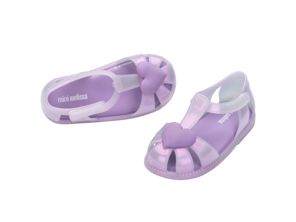 37783-Mini Melissa Hıp Heart Ballerina Babet Sandalet