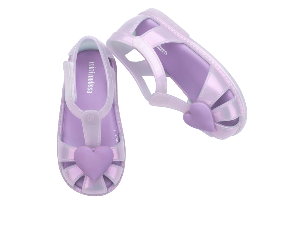 37783-Mini Melissa Hıp Heart Ballerina Babet Sandalet