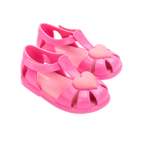 37783-Mini Melissa Hıp Heart Ballerina Babet Sandalet